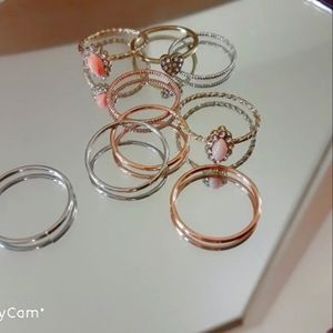 Authentic vintage Arden B knuckle midi ring set
